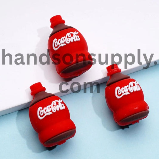 Bottle Soft Drink Soda Pop 3D Silicone Focal Beads