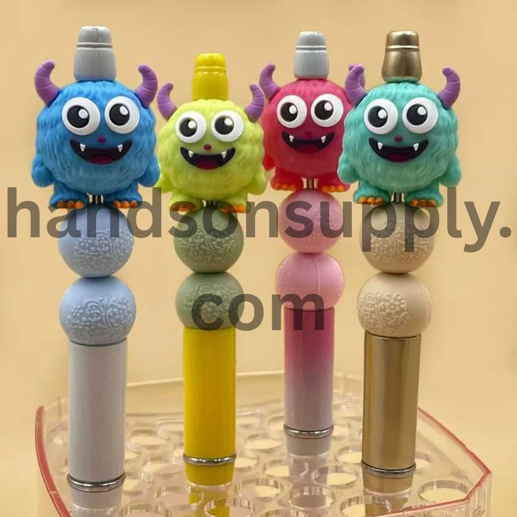 Cute Monster 3D Silicone Focal Beads