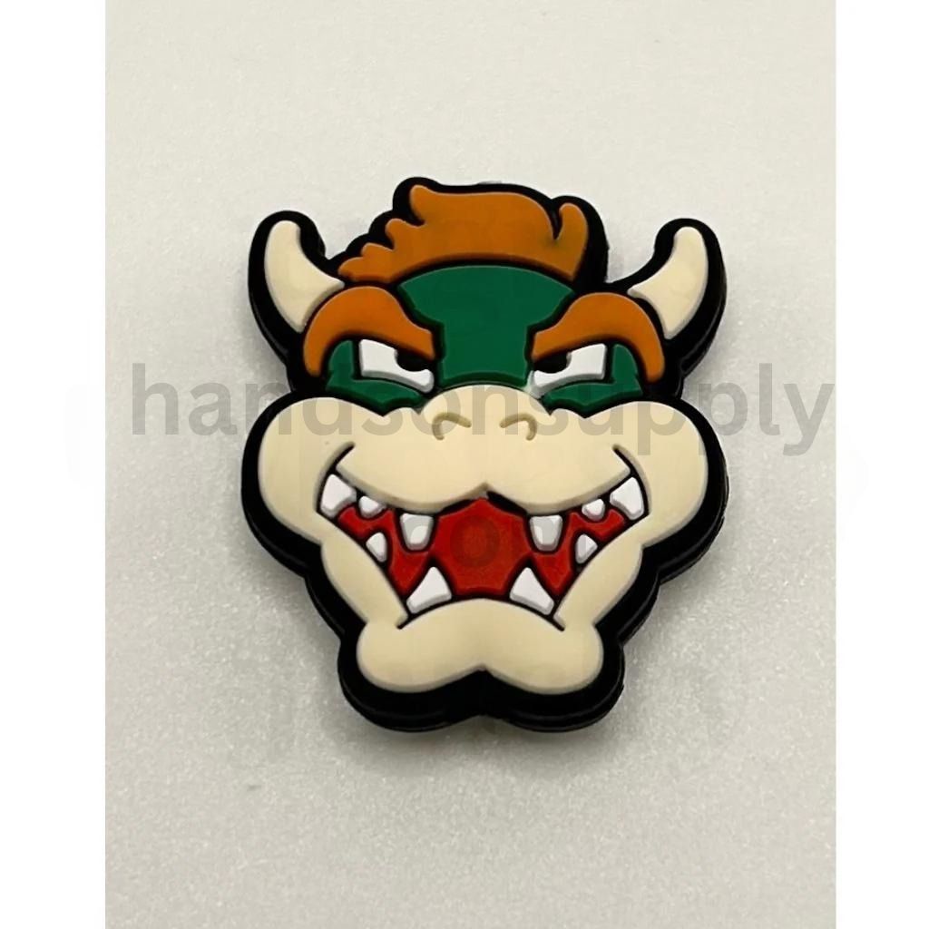 Cartoon Character Mario Monster Boss Silicone Focal Beads