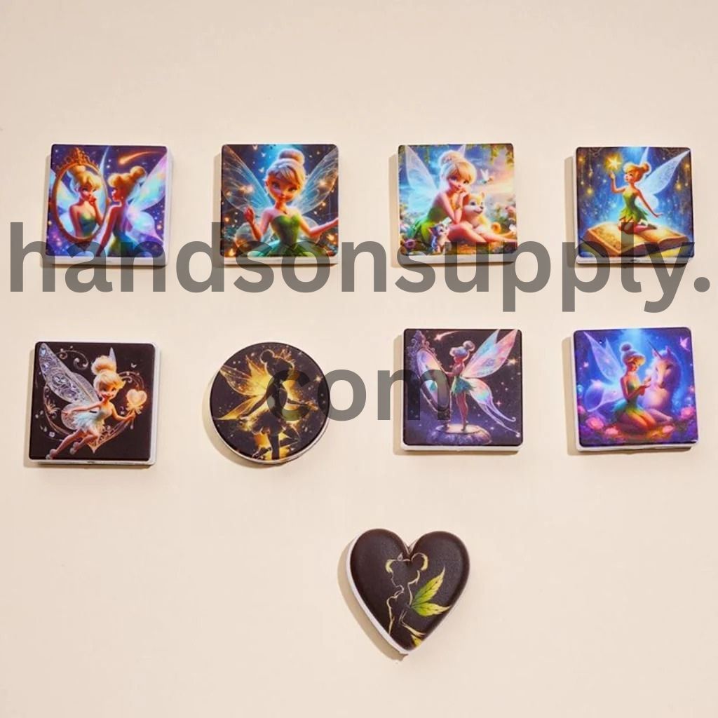 Adorable Cute  Flying Girl Boy Fantasy Classics Cartoon Silicone Focal Beads, Random Mix