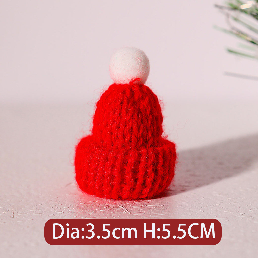 Mini Knitted Woolen Christmas Hat & Scarf Charms, Winter Style Jewelry Accessories
