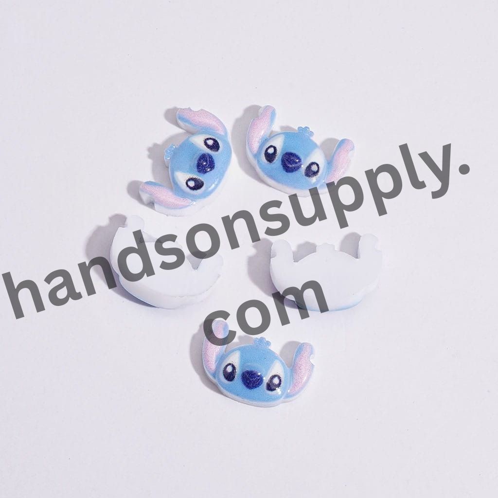 Adorable Mini Fairy Friends and Space Imp Blue and Pink Monster for DIY Bead Jewelry Accessories