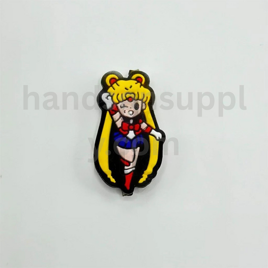 Cute Royal Girl Girl Character Sailar Moan Inspired Design Silicone Focal Beads