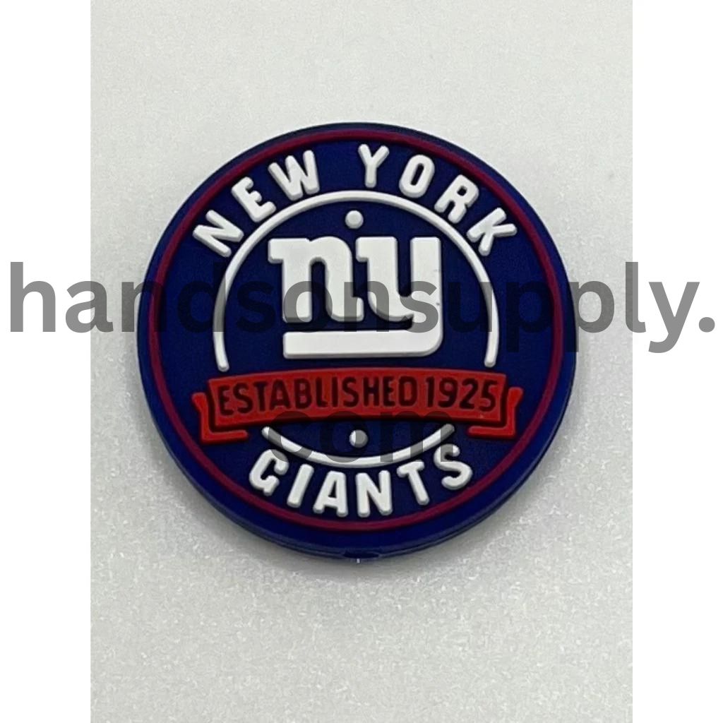 Adorable NY Football Established 1925 Silicone Focal Beads