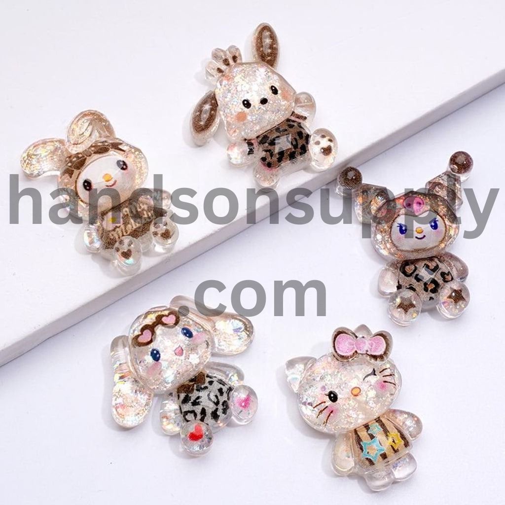 Mini Cute Cat Character Phone Case Charms Jewelry Accessories, 28*20MM