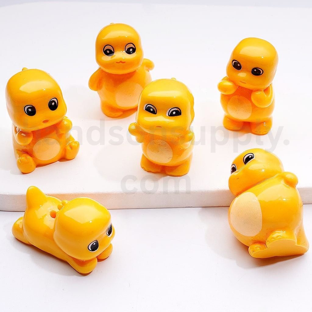 Cute Milk Dragon Character Nylon Style Pen Toppers & Jewelry Charms Acrylic Beads