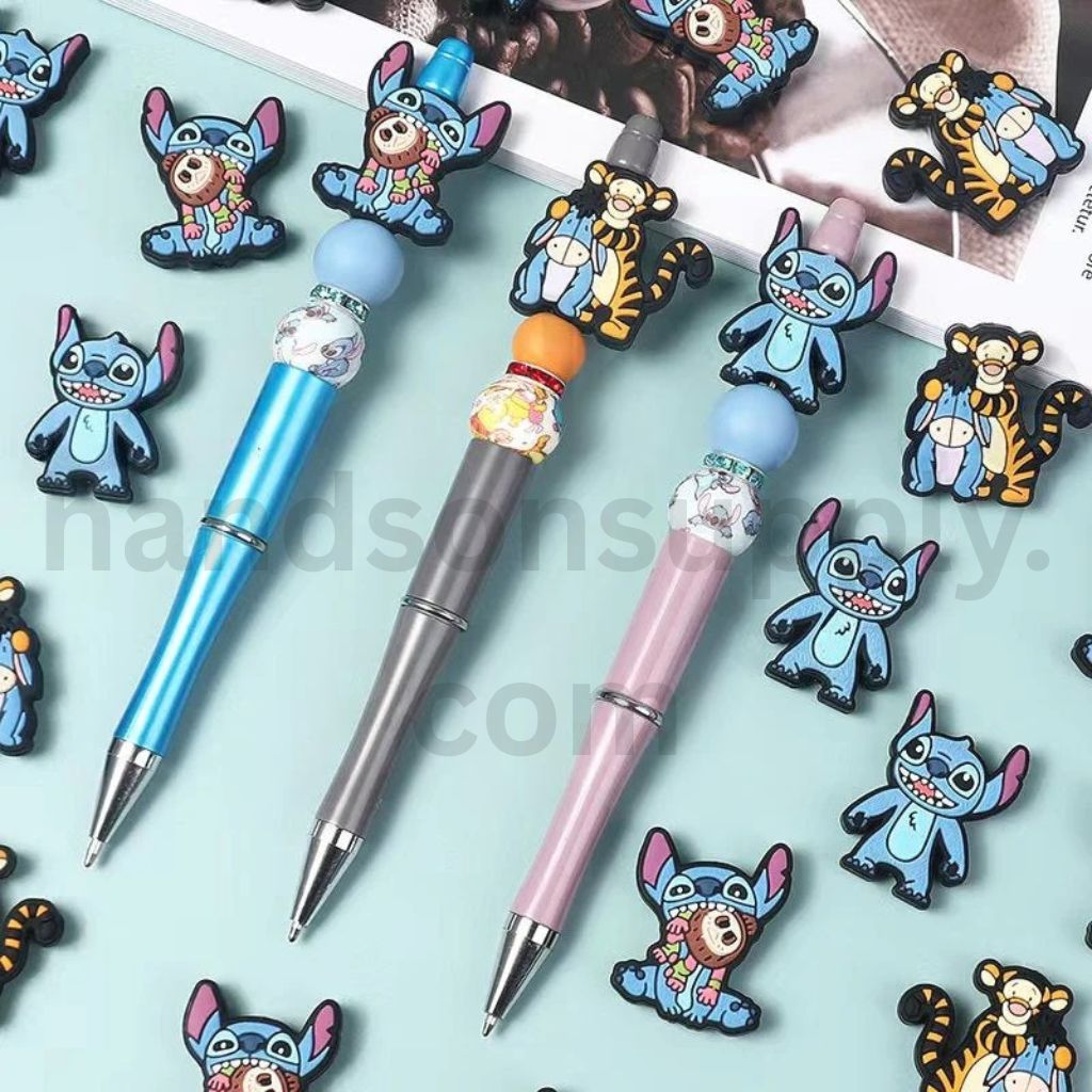 Cute Tigger & Eeyore Characters from Honey Bear Silicone Focal Beads