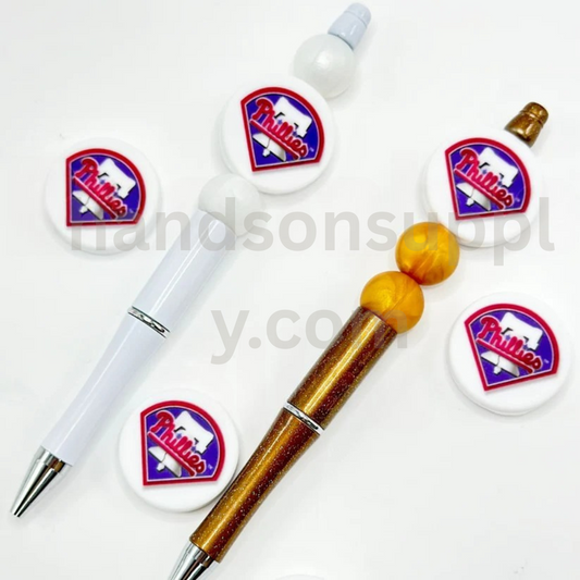 Philadelphia Philli Baseball Sports Silicone Focal Beads – USA Theme