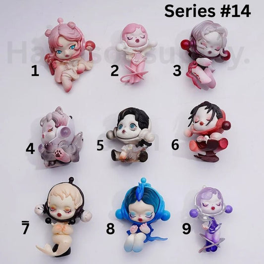 Cute Blind Box Pop Mar Skullpand Winter Melod Series  Figures Jewelry Accessories (No Hole)