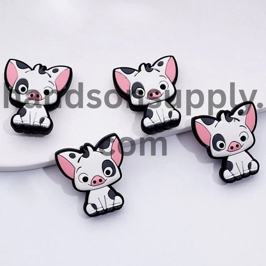 Cute Classic Animation Naughty CuddlySnorter Pu Moan Cartoon Silicone Focal Beads