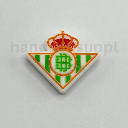 Royal Crown Football Theme in Triangle Shape Silicone Focal Beads