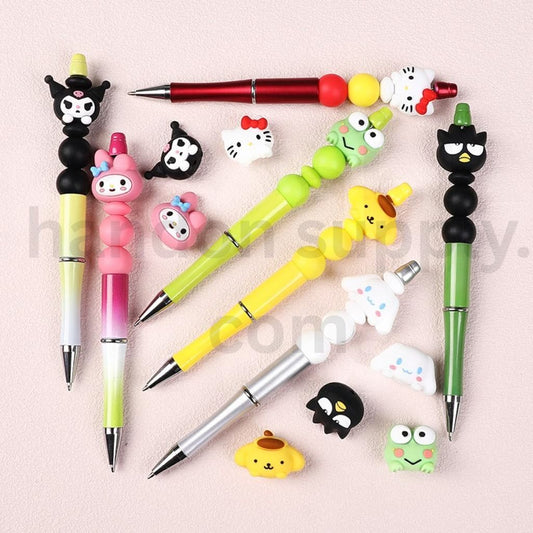 3D Sanri Character Silicone Focal Beads Assorted Styles Keroppi, Kuromi, Kitty & More
