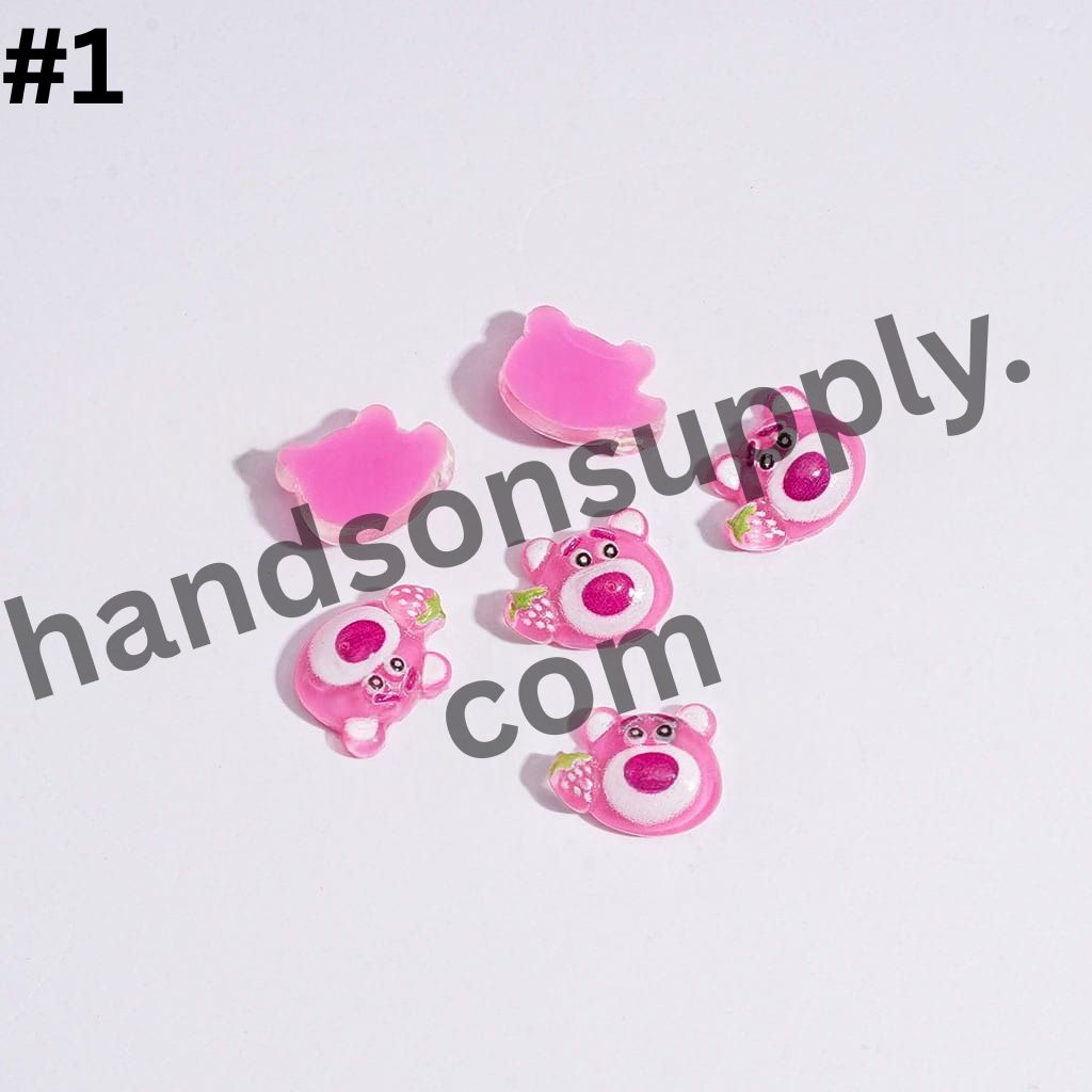 Playful Mini Cartoon Animal Character Charms for DIY Jewelry Accessories
