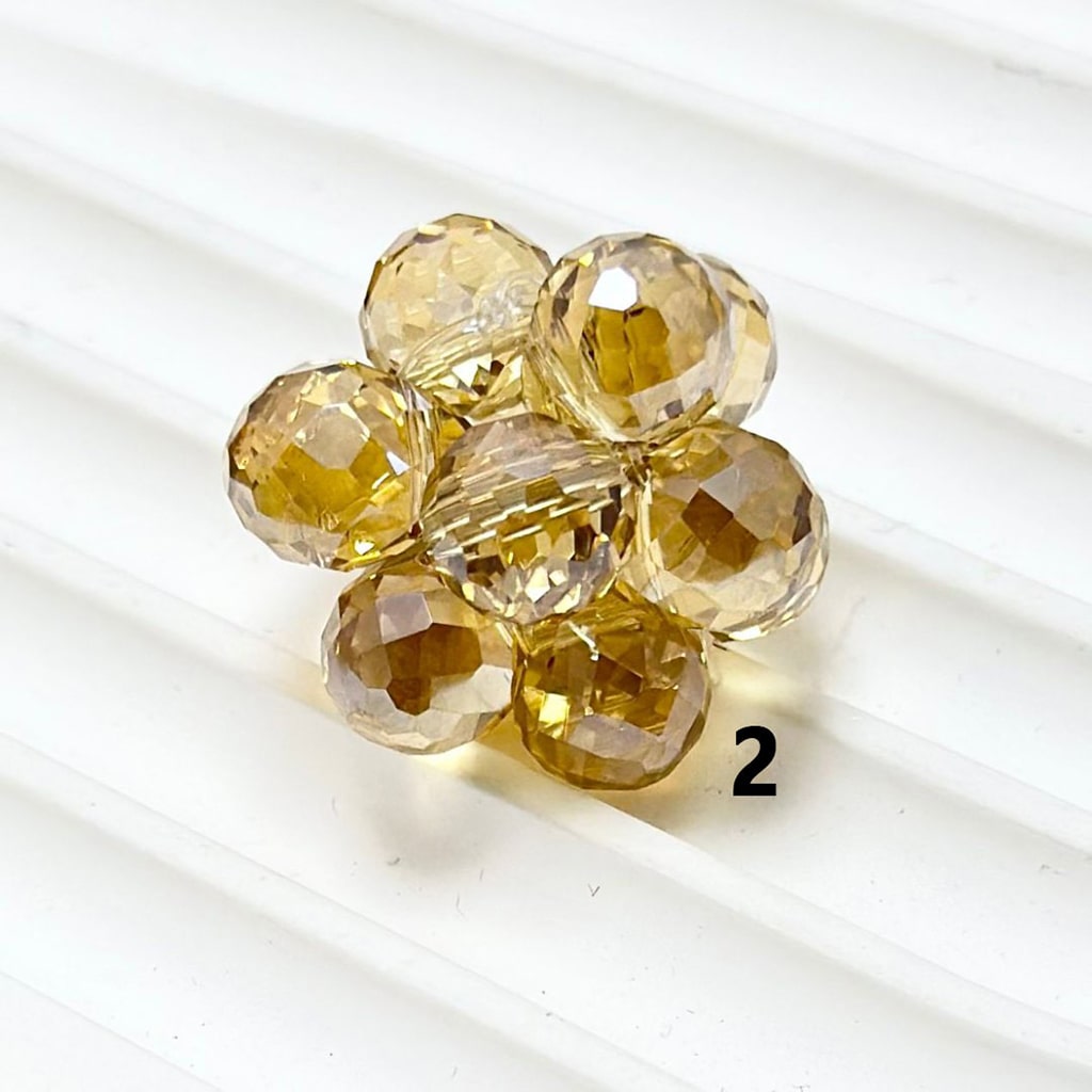 Colorful Water Drop Shape Bling Bling Rhinestones Knots Beads, Around 20MM