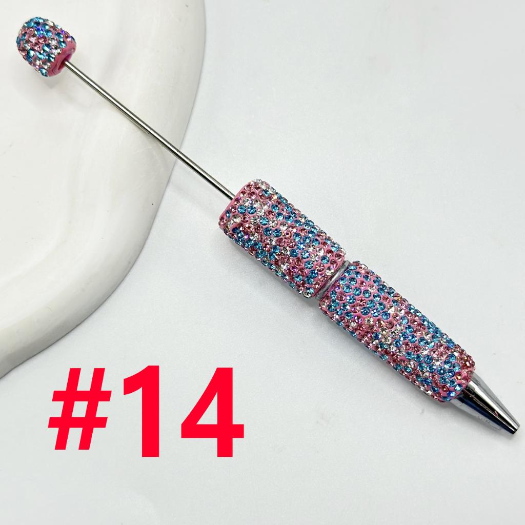 Beadable Rhinestones Pen, Bling Bling Style Fancy Beaded Pens