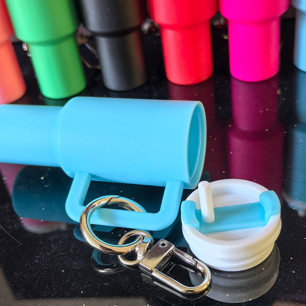 Tumbler Keychain Chapstick Holder, Mini Tumbler Chapstick Holder, Size 1053cm