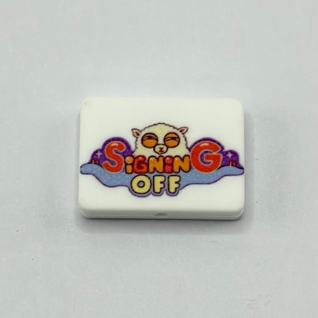 Sheep Signing Style Off Unique Cartoon Silicone Focal Beads