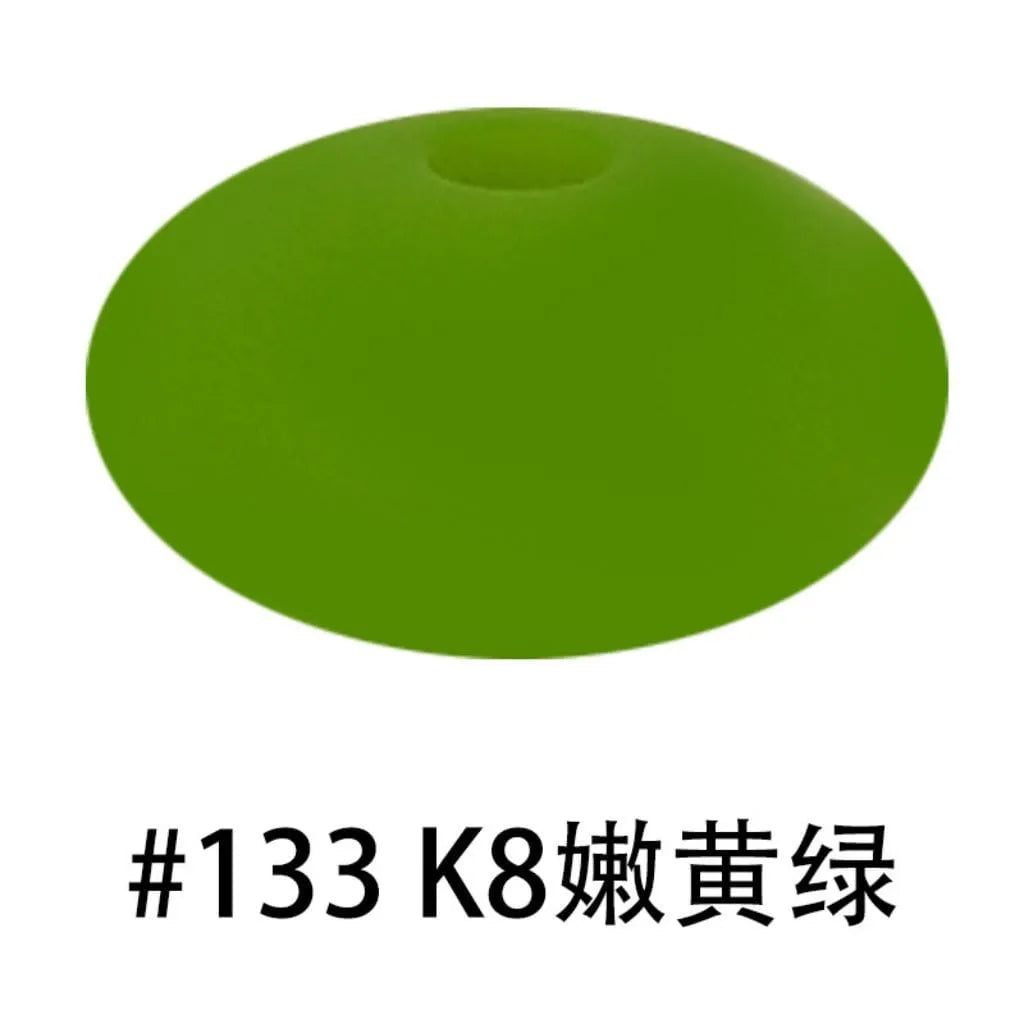 Silicone Lentil Beads 12mm