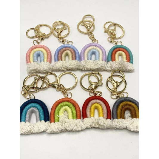 Fabric GY Rainbow Keychains, RANDOMLY MIXED