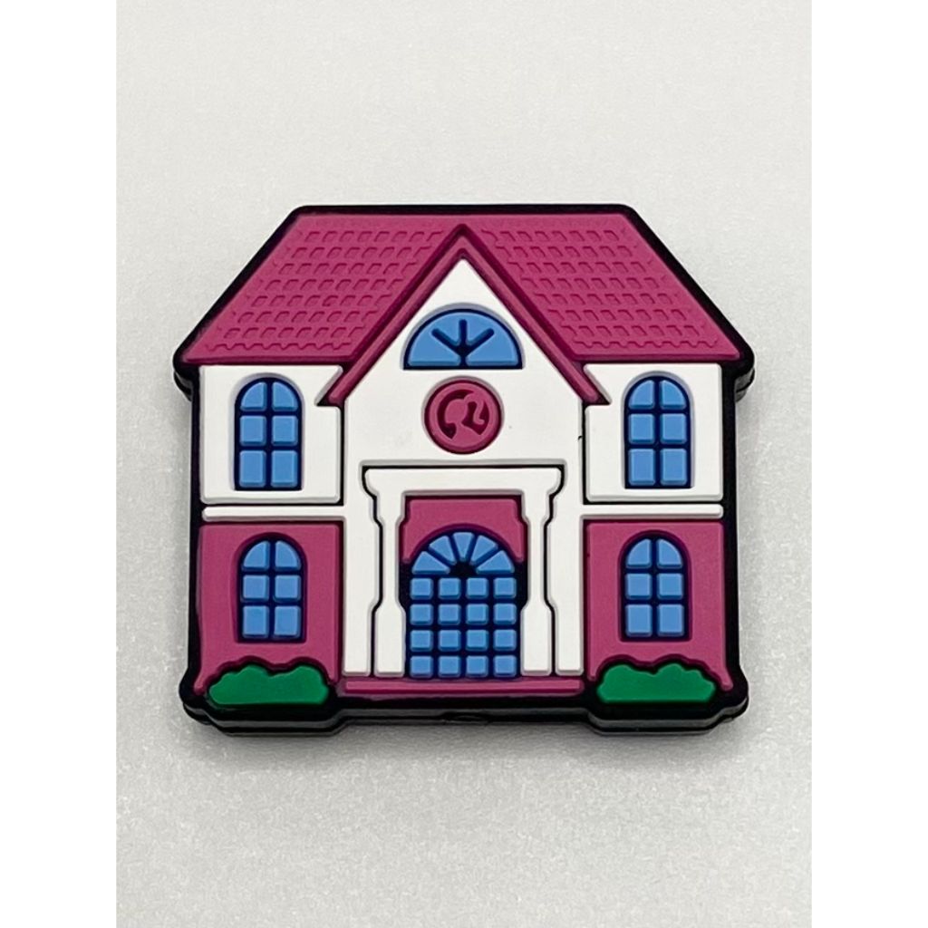 Royal Girl House Pink Fashion Doll Silicone Focal Beads