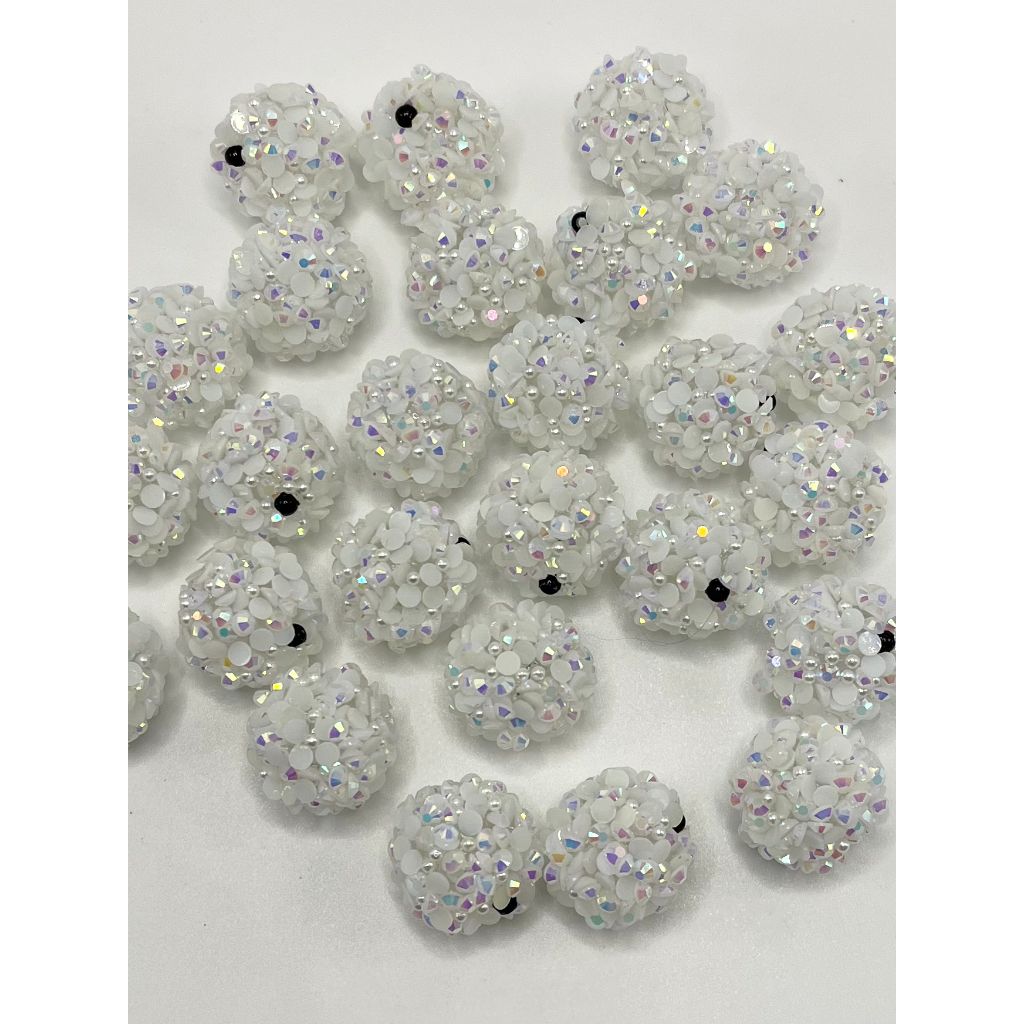 Pearl Sugar Small Acrylic Beads, 18mm, ZY