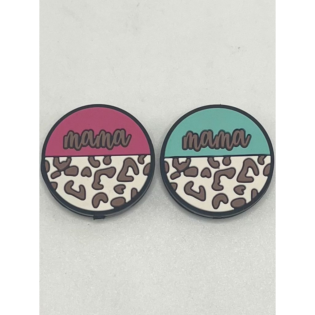 Mama Leopard Silicone Focal Beads