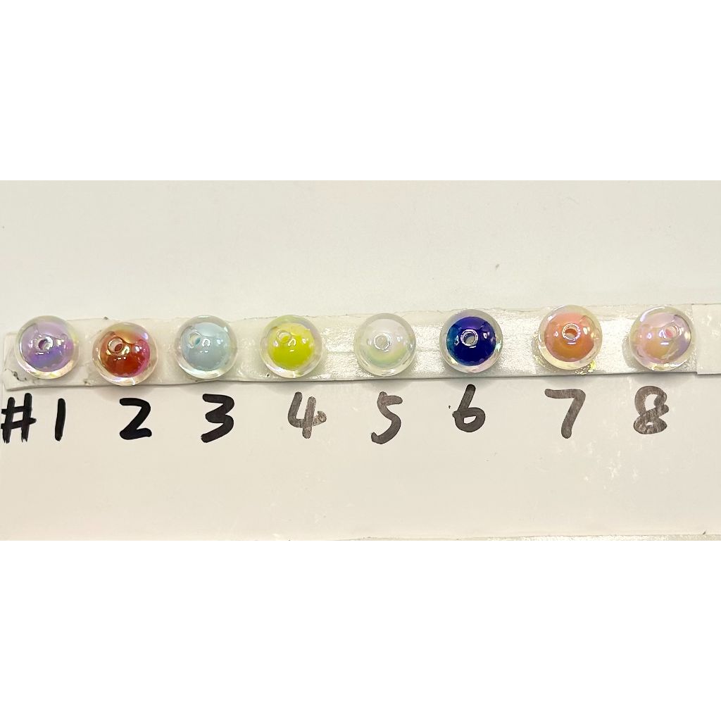 Shiny Clear See-through Double Layer Acrylic Beads, 16mm, Random Mix, LD