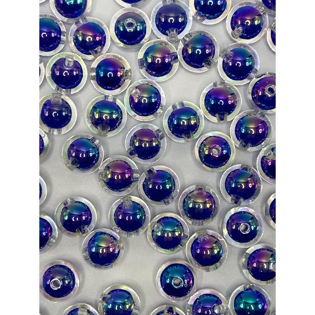 Shiny Clear See-through Double Layer Acrylic Beads, 16mm, Random Mix, LD