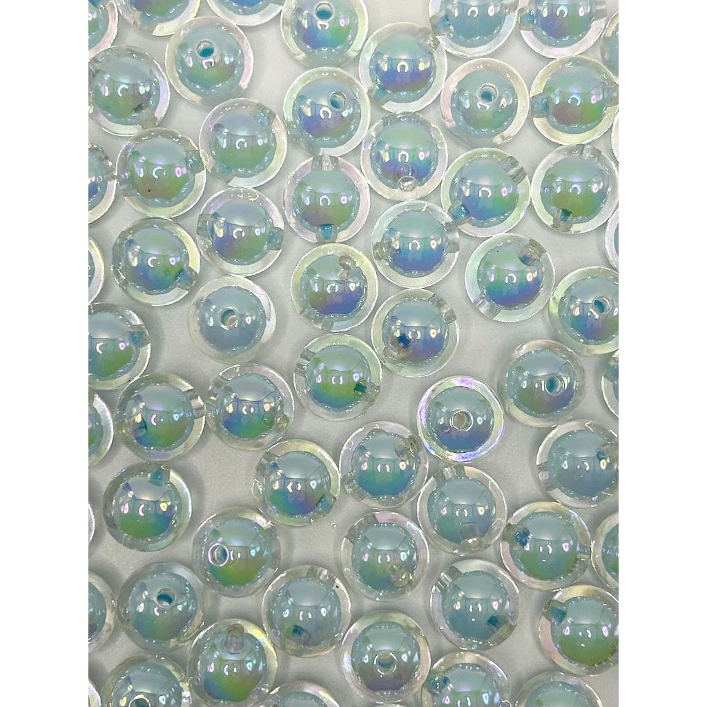 Shiny Clear See-through Double Layer Acrylic Beads, 16mm, Random Mix, LD