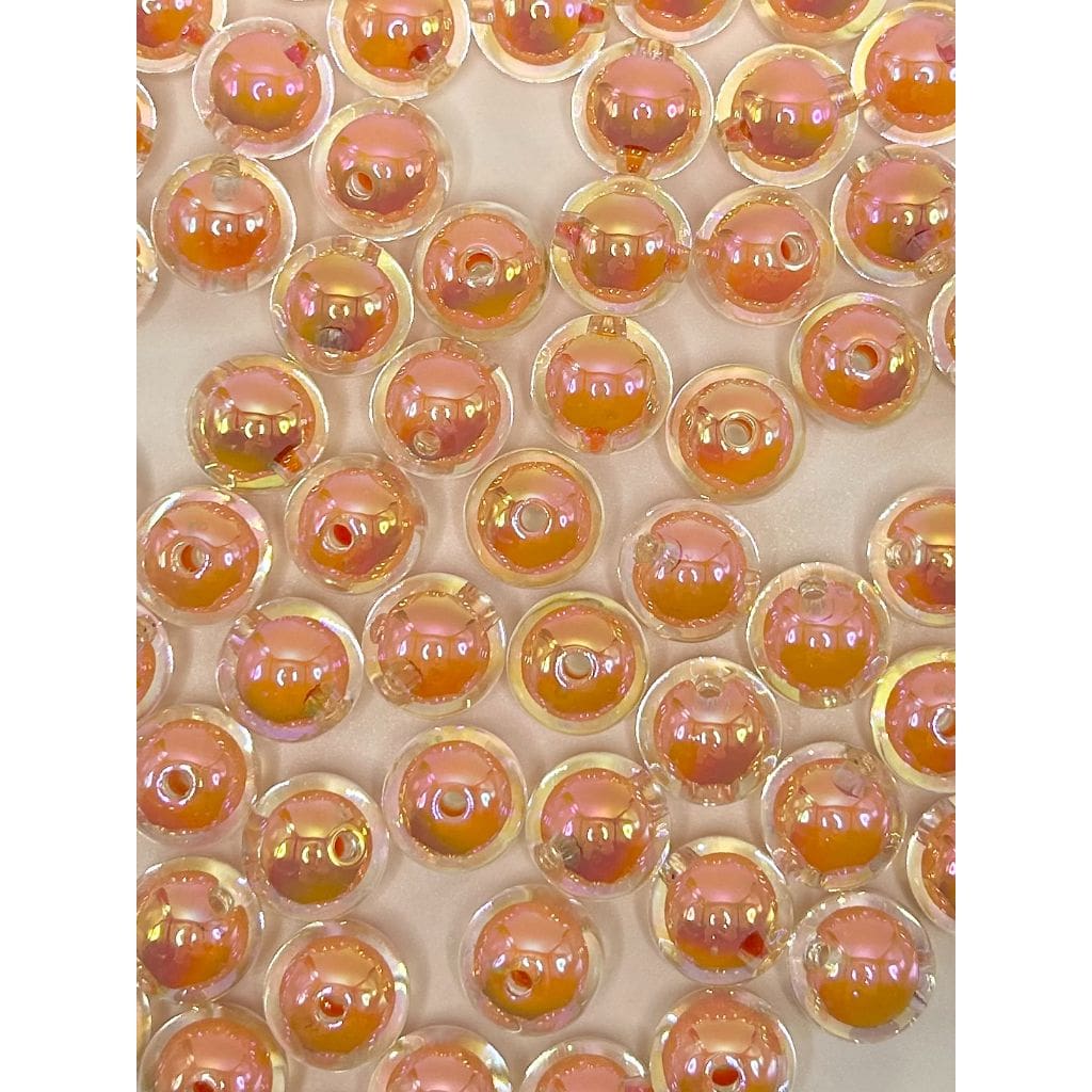 Shiny Clear See-through Double Layer Acrylic Beads, 16mm, Random Mix, LD