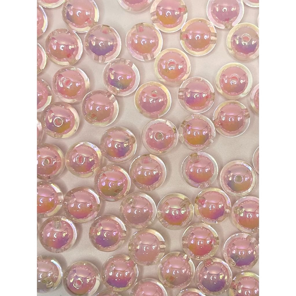 Shiny Clear See-through Double Layer Acrylic Beads, 16mm, Random Mix, LD