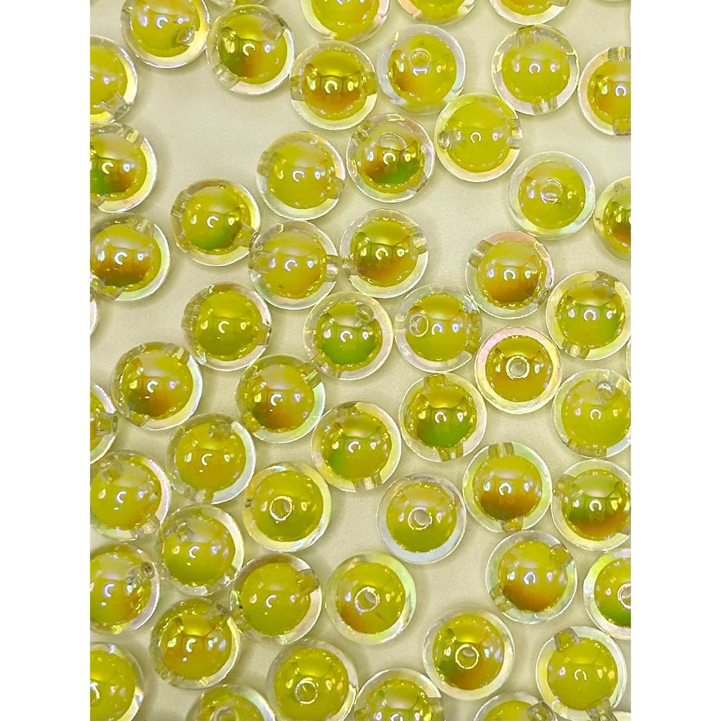 Shiny Clear See-through Double Layer Acrylic Beads, 16mm, Random Mix, LD