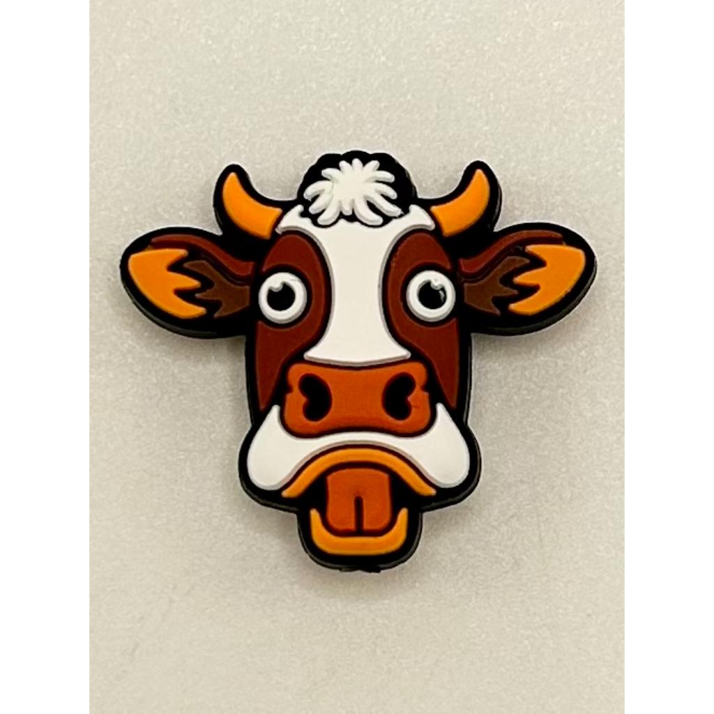 OX Cow Silicone Focal Beads