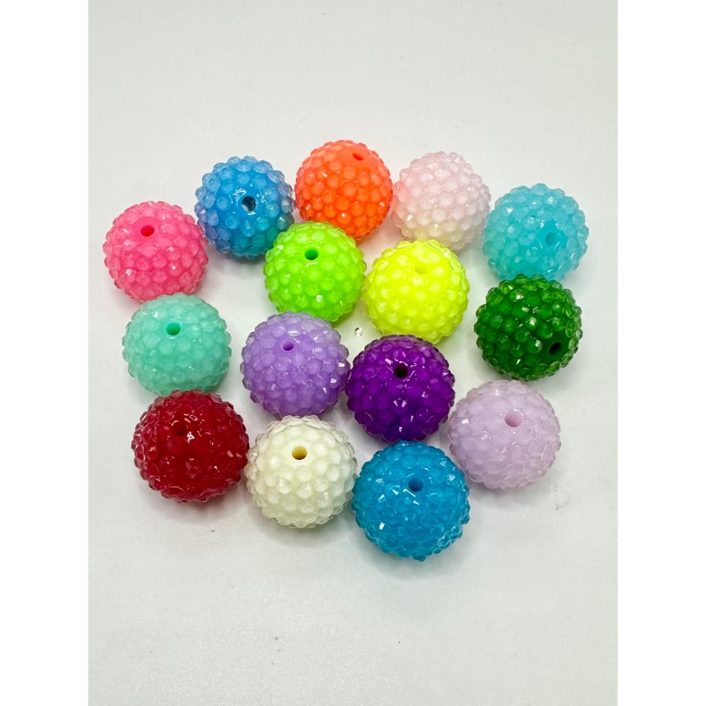 Jelly Color Rhinestone, Acrylic Rhinestone Beads, 20mm and 16mm Sizes