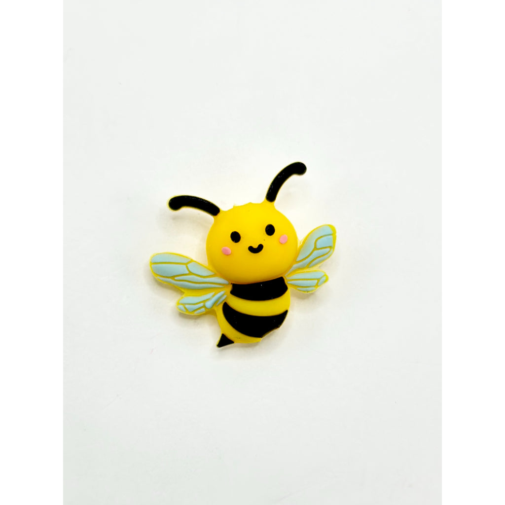 3D Cute Adorable Yellow Honey Bee Silicone Focal Beads