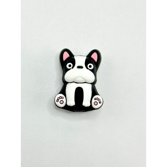 Adorable 3D Cute French Bulldog Silicone Focal Beads