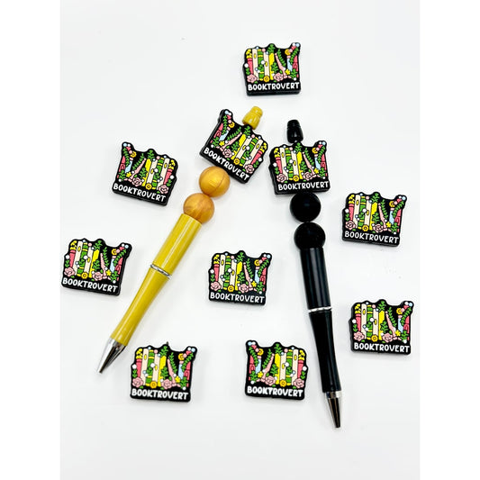 Flowers Teachers Students School Booktrovert Silicone Focal Beads