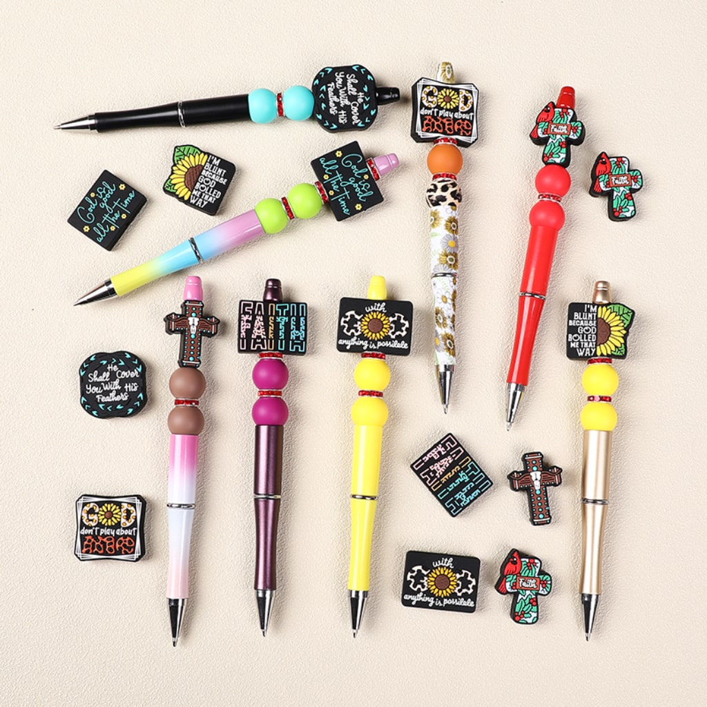 Faith Cross Series and god Silicone Focal Beads