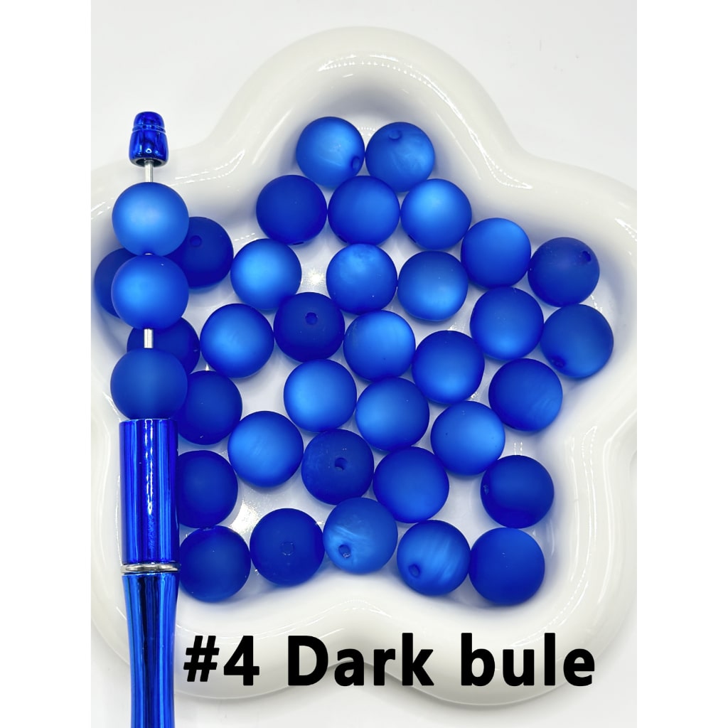 Round Cute Frosted Matte Stoving Baking Varnish Lacquered Vivid Cat Eye Style Painted Coated Acrylic Beads, 16MM