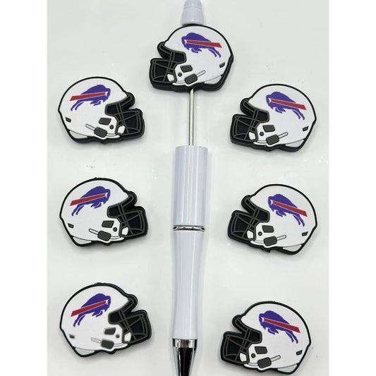 Football Team NY Team Helmet Sports USA American Silicone Focal Beads, Please Read the Description
