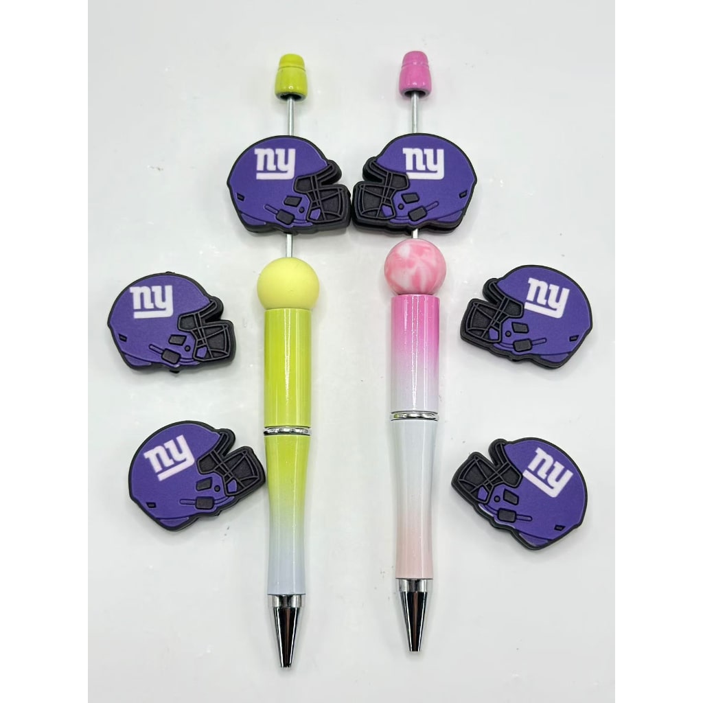 USA American Football Team NY Football Helmet Sports Silicone Focal Beads，Please Read the Description