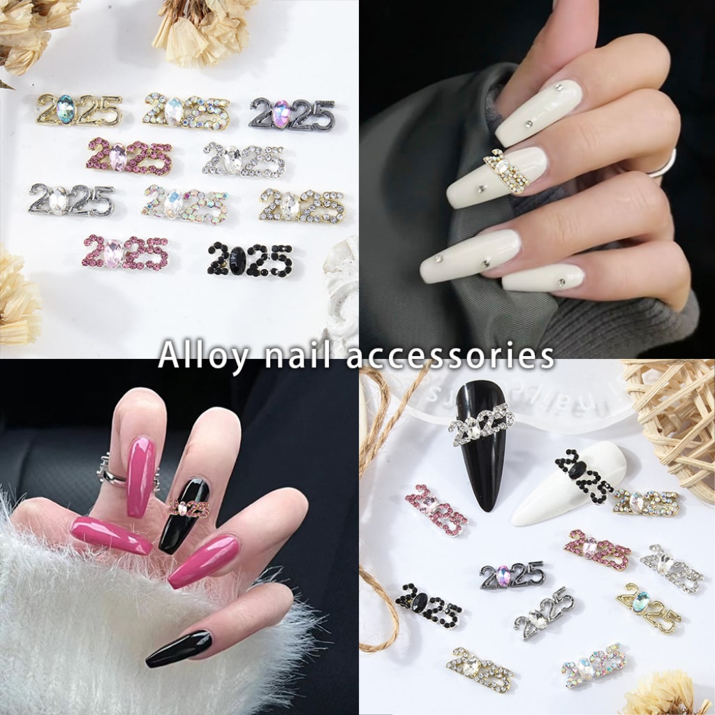 Alloy Luxury Metal Nail Art Rhinestones Nail DIY Bling Bling Crystal Jewelry Accessory Diamond Charm, Around 15*6MM