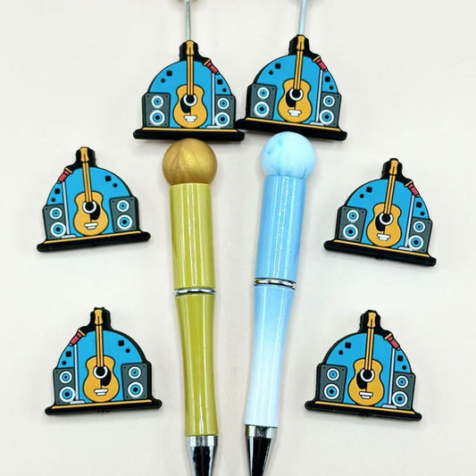 Instruments Guitar Sound Mini Cute Music Silicone Focal Beads