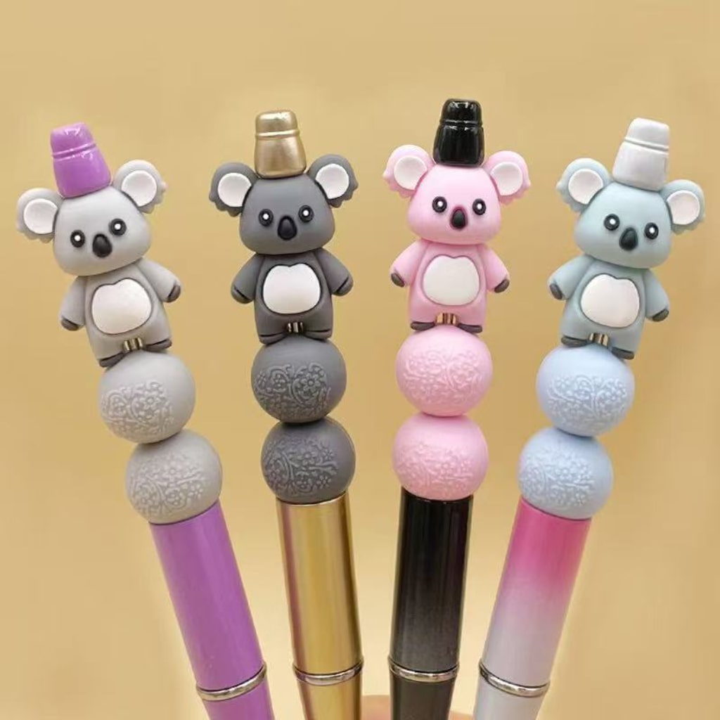 Koala 3D Cute Silicone Focal Beads