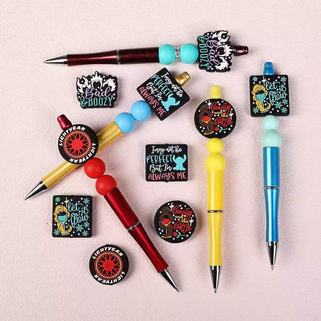 Free Spirit Let It Flow Silicone Focal Beads – Relaxed Vibe Design