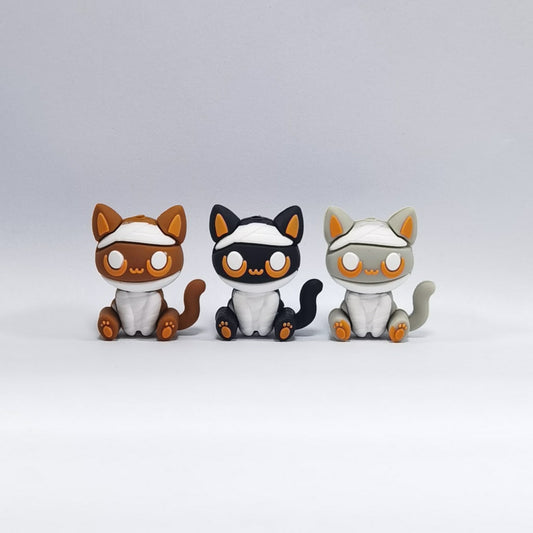 Adorable 3D Kitten Silicone Focal Beads – Cute & Playful Cat Design