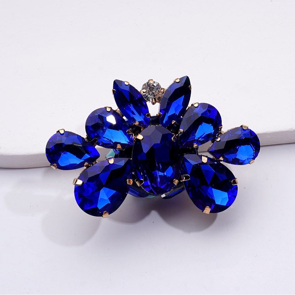 Fancy Gold Alloy Brooch & Earrings with Shiny Rhinestones Cute Butterflies Hearts Clay Beads, Around 55*38MM
