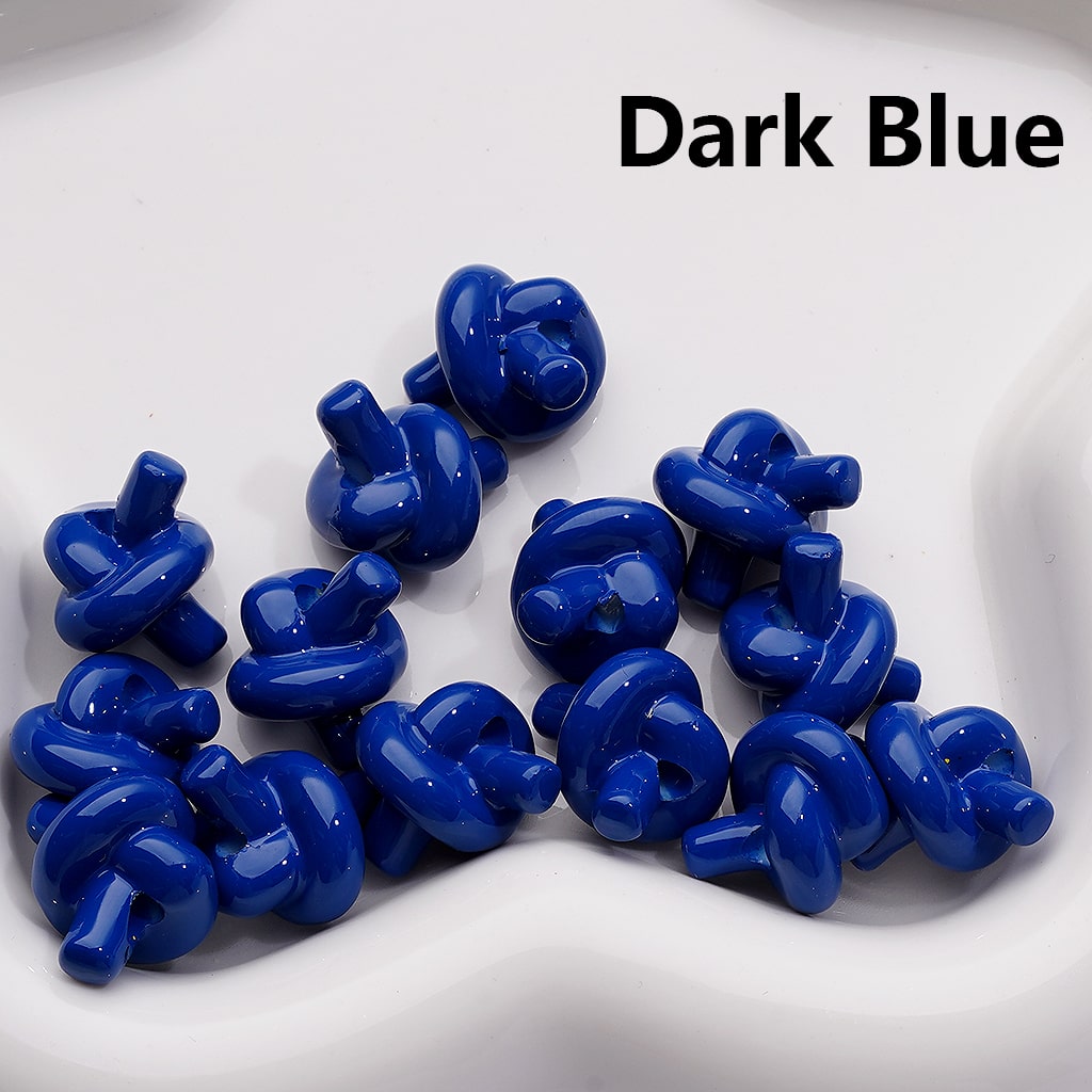 Knot Tie Cute in Solid Color Acrylic Beads Around 15*17MM (Single Color is available for 200pcs Whole bag)