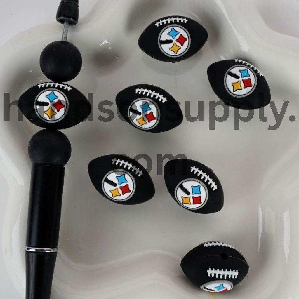 3D USA America Football Teams Silicone Focal Beads