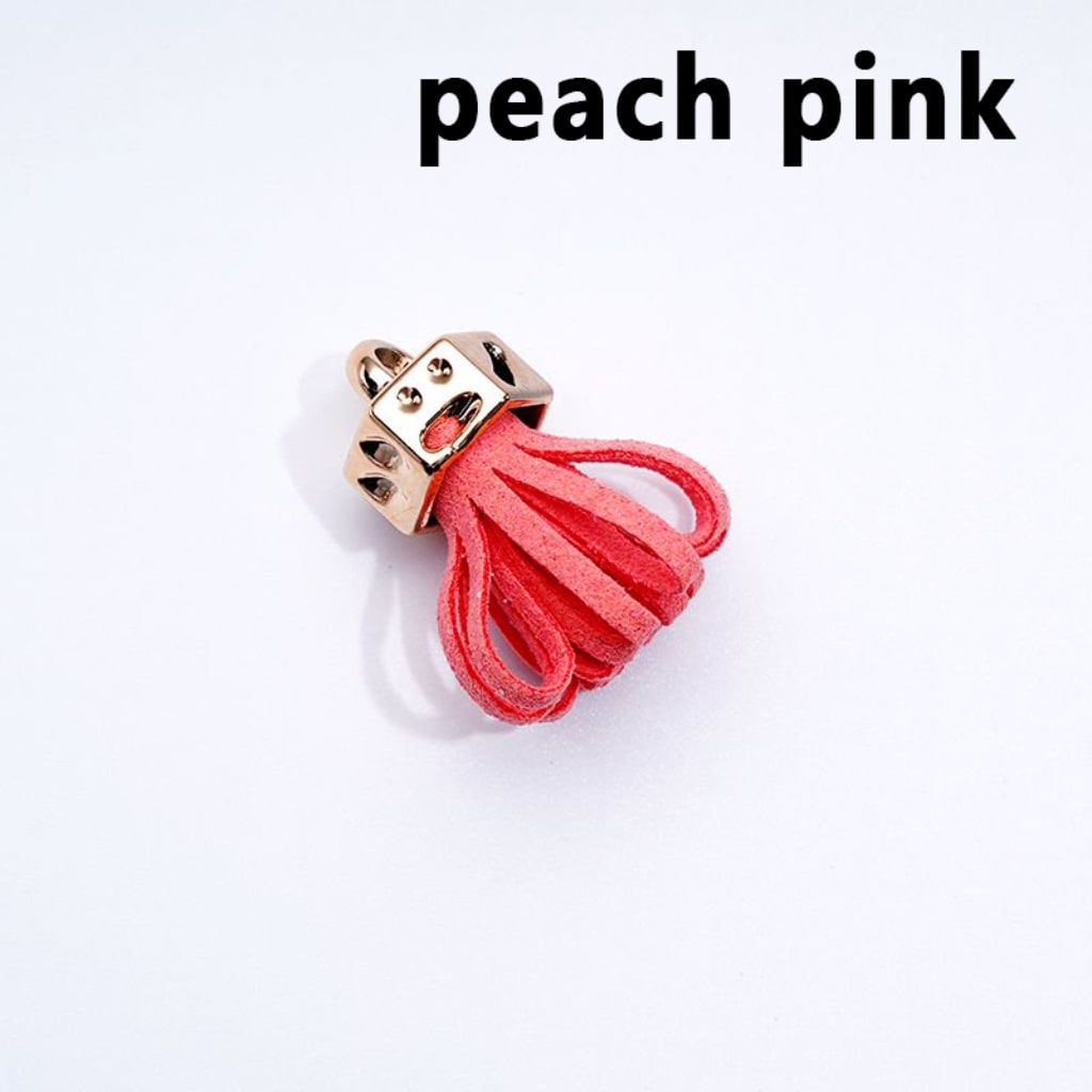 Mini Cute Solid Color Tassels with Rings for Jewelry Accessories, 25MM